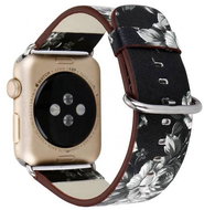 Drakero Kožený pro Apple Watch 42mm / 44mm / 45mm / Ultra 49mm noční růže - Watch Strap