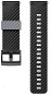 Watch Strap Drakero Silikonový pro 24mm Quick Release černý/šedý - Řemínek