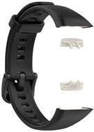 Drakero Silicone strap PLAIN black for Huawei Band 6 - Watch Strap