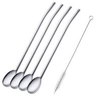 Westmark Set of spoons with straw + cleaning brush / 5 pcs - Straw