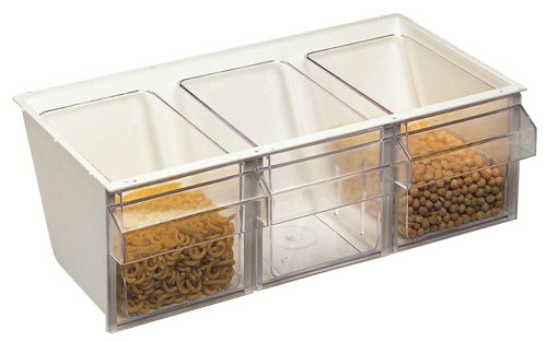WESTMARK Tray with 3 kitchen hoppers Milano - Food Container Set - Main image