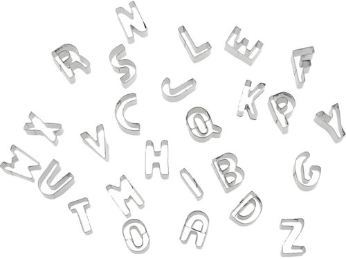 WESTMARK Vykrajovátka písmena A-Z, sada 26 ks, z nerezové oceli - Cookie Cutter - Main image