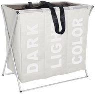 Wenko Trio Laundry basket, 130 l, 63 × 57 × 38 cm, beige - Laundry Basket