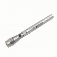 WG WG7 Telescopic LED Torch, Magnetic, Silver - LED Flashlight