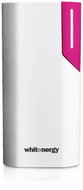 1A Whitenergy 4000mAh Li-Ion white / pink - Power Bank