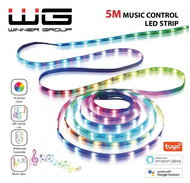 Winner Group WG1, 5 m, ovladač + aplikace + Tuya, IP 65, se síťovým adaptérem - LED Light Strip