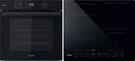 WHIRLPOOL OMSR58CU1SB Steam+ + WHIRLPOOL WF S3660 CPNE i100 - Oven & Cooktop Set