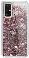 White Diamonds Sparkle Case for Galaxy S20+ - Pink Gold Heart - Phone Cover