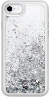 White Diamonds Sparkle Case für Apple iPhone 8/7/6 / 6S - Silberne Sterne - Handyhülle