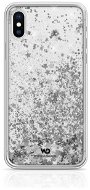 White Diamonds Sparkle az Apple iPhone XS / X készülékhez - Ezüst csillagok - Telefon tok