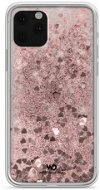 White Diamonds Sparkle Case for iPhone 11 - Pink Gold Heart - Phone Cover