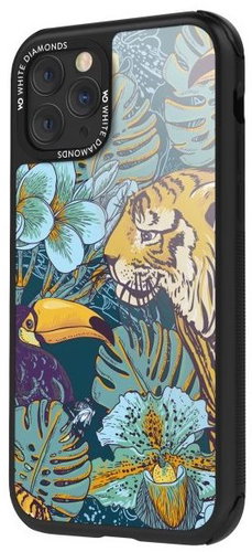 White Diamonds Jungle for Apple iPhone 11 Pro - Tiger - Phone Cover - Main image