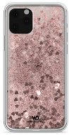 White Diamonds Sparkle Case na iPhone 11 Pro, ružovo-zlaté srdce - Kryt na mobil
