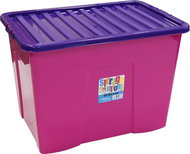Wham Box hinged lid 80 litres pink 15425 - Storage Box
