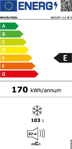 Congelatore verticale Whirlpool W55zm 112 W 2