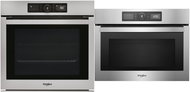 WHIRLPOOL OAKZ9 6200 CS IX + WHIRLPOOL ABSOLUTE AMW 506/IX - Built-in Oven & Microwave Set