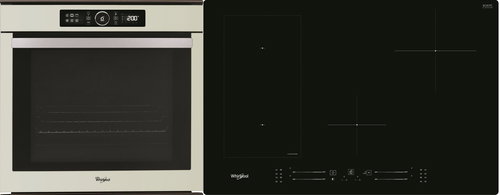 WHIRLPOOL ABSOLUTE AKZM 8480 S + WHIRLPOOL WL S3777 NO - Oven & Cooktop Set - Main image