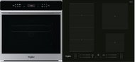 WHIRLPOOL W COLLECTION W7 OM4 4S1 P + WHIRLPOOL WF S4160 BF - Oven & Cooktop Set
