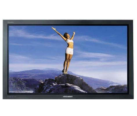 42" Plazma TV Hyundai Q421H, 10000:1 kontrast, 1100cd/m2, 1024x768, DVB-T tuner, DVI, AV, SCART, tel - Television - Main image