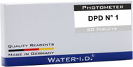 WATER I.D. "DPD N° 1" Reagent for measuring chlorine, bromine, ozone and chlorine dioxide, 50 tablet - PH Tester