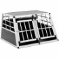 Dog Cage WIESNFIELD Trapézová kovová s přepážkou 70 × 90 × 50 cm - Klec pro psa