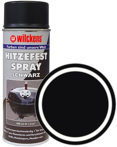 Wilckens Heat Resistant Spray Paint Matte Hitzefest Spray 400 ml black - Spray Paint - Main image