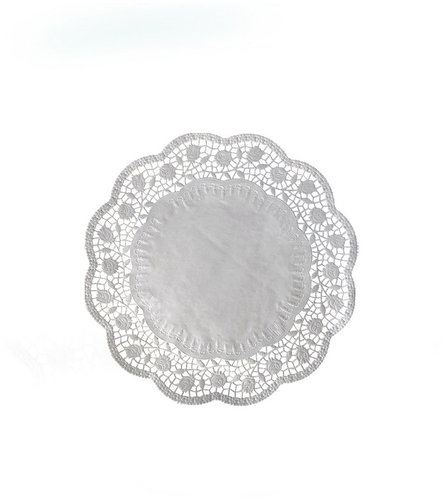 Wimex Decorative lace round, diameter 14 cm, white - 100 pcs - Cake Board - Main image