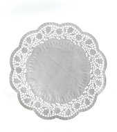 Wimex Decorative lace round white, diameter 26 cm - 100 pcs - Cake Board
