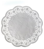 Wimex Decorative lace round white, diameter 34 cm - 100 pcs - Cake Board