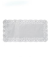 Wimex Decorative square lace white 15 x 24 cm - 100 pcs - Cake Board