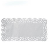 Wimex Decorative square lace white 18 x 30 cm - 100 pcs - Cake Board