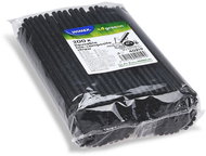 Wimex Bio-composite straw 6 mm × 21 cm, black - 200 pcs - Straw