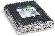 Wimex Paper straw Jumbo 8 × 20 cm, black - 100 pcs - Straw