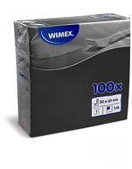 Wimex - 1-ply napkins 33 × 33 cm, black - 100 pcs - Paper Napkins