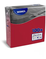 Wimex - 1-ply napkins 33 × 33 cm, red - 100 pcs - Paper Napkins