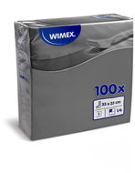 Wimex - 1-ply napkins 33 × 33 cm, grey - 100 pcs - Paper Napkins