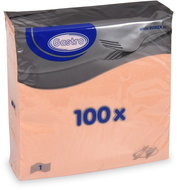 Wimex - 1-ply napkins 33 × 33 cm, apricot - 100 pcs - Paper Napkins