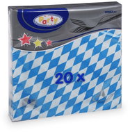 Wimex - 3-ply napkins Bavaria 33 × 33 cm, blue - 20 pcs - Paper Napkins