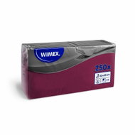 Wimex - 3-ply napkins 33 × 33 cm, burgundy - 250 pcs - Paper Napkins
