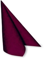 Wimex PREMIUM Dekor-R - 3-ply napkins 40 × 40 cm, burgundy - 50 pcs - Paper Napkins