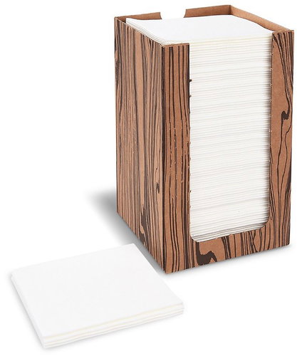 Wimex PREMIUM - napkins in a box 20 × 20 cm, white - 100 pcs - Paper Napkins - Main image