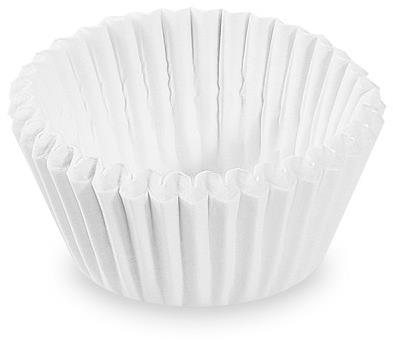 Wimex Confectionery cupcake, white, diameter 24 × 18 mm - 1000 pcs - Baking Mould - Main image