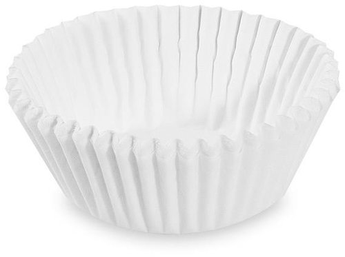 Wimex Confectionery cupcake, white, diameter 35 × 20 mm - 1000 pcs - Baking Mould - Main image