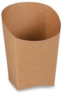 Wimex Irremovable wrap pocket 75 × 39 × 100 mm, kraft - 50 pcs - Disposable Food Containers