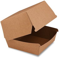 Wimex Irreplaceable burger box 110 × 110 × 90 mm, kraft - 50 pcs - Disposable Food Containers