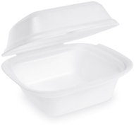 Wimex Foam burger box L, 145 × 133 × 75 mm, thermo, white - 125 pcs - Disposable Food Containers