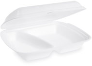 Wimex Foam menu box 600 ml, 241 × 207 × 69 mm, 2-piece, white - 125 pcs - Disposable Food Containers