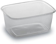 Wimex Plastová miska 250 ml, 108 × 81 mm, průhledná, hranatá - 100 ks - Disposable Food Containers