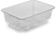Wimex Plastic tray 1000 ml, 186 × 133 mm, square, transparent - 50 pcs - Disposable Food Containers