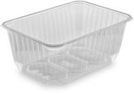 Wimex Plastic tray 1200 ml, 186 × 133 mm, square, transparent - 50 pcs - Disposable Food Containers